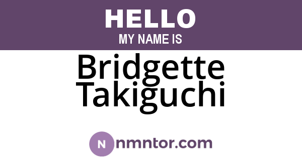 Bridgette Takiguchi
