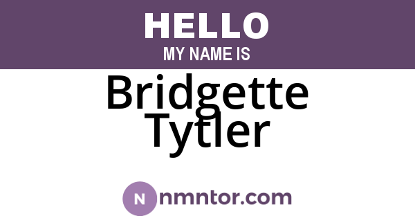Bridgette Tytler