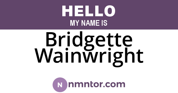 Bridgette Wainwright
