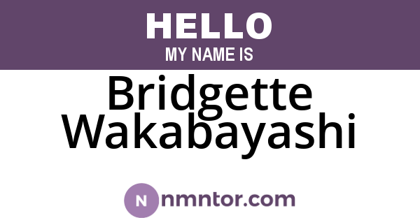 Bridgette Wakabayashi