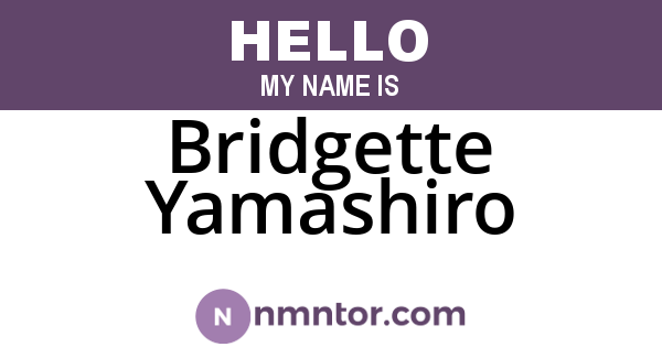 Bridgette Yamashiro