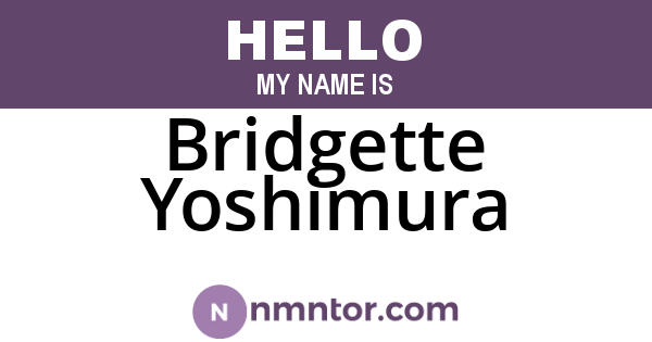 Bridgette Yoshimura