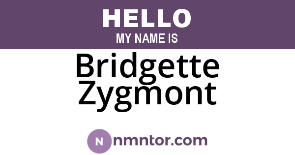 Bridgette Zygmont