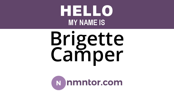 Brigette Camper
