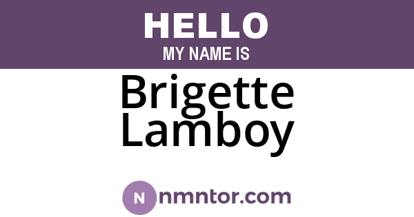 Brigette Lamboy