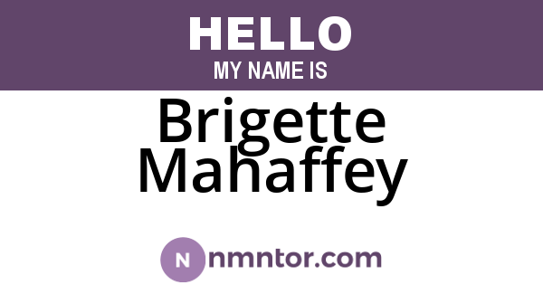 Brigette Mahaffey