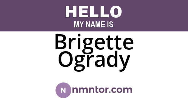 Brigette Ogrady