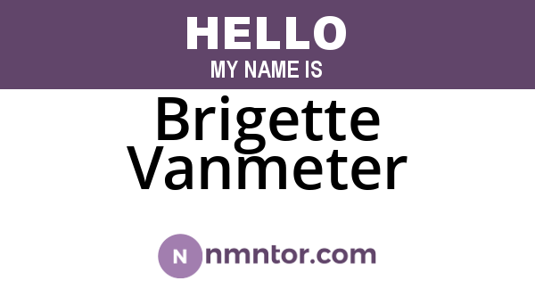 Brigette Vanmeter