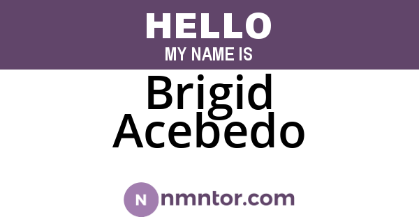 Brigid Acebedo