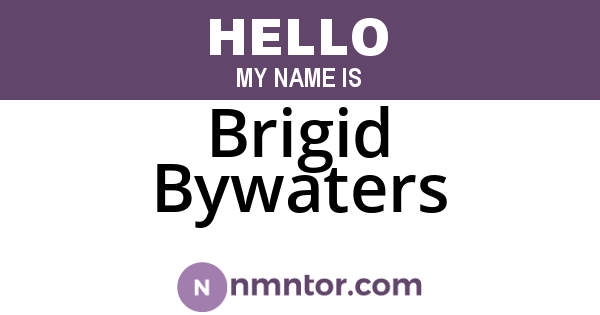 Brigid Bywaters