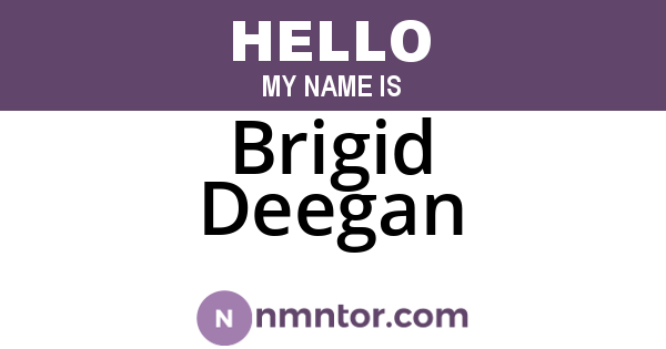 Brigid Deegan