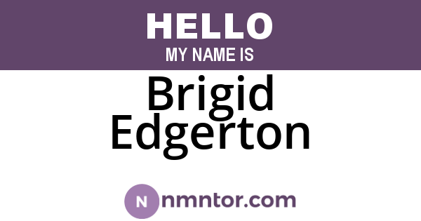 Brigid Edgerton