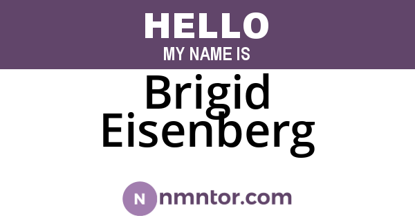 Brigid Eisenberg