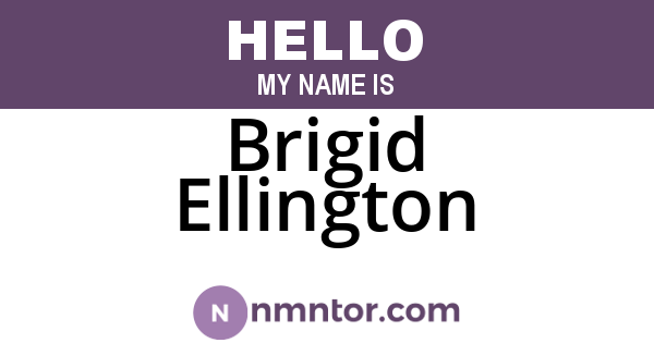 Brigid Ellington