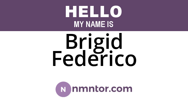 Brigid Federico