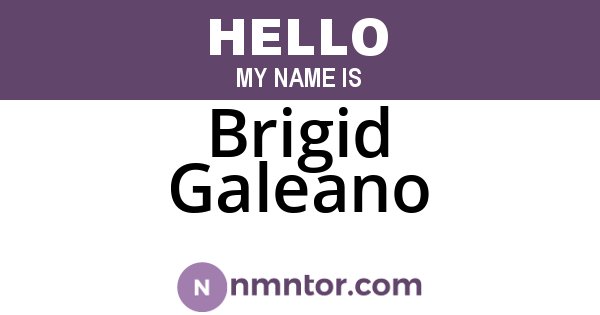 Brigid Galeano