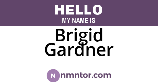 Brigid Gardner