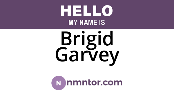 Brigid Garvey
