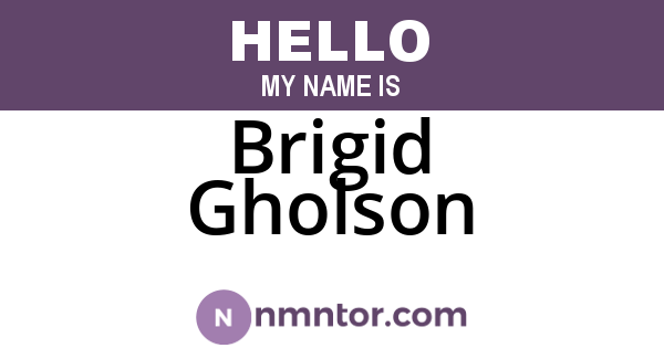 Brigid Gholson