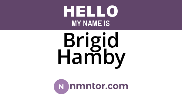 Brigid Hamby