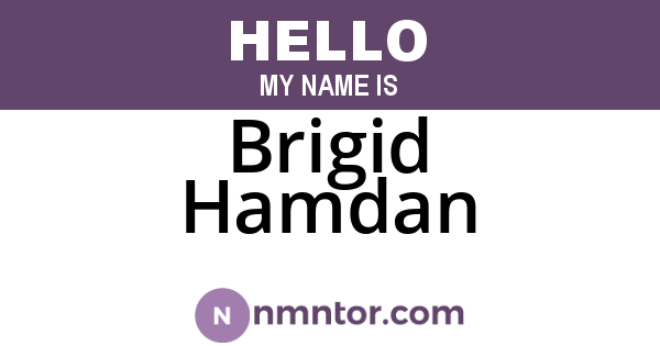 Brigid Hamdan