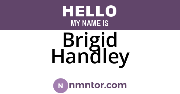 Brigid Handley