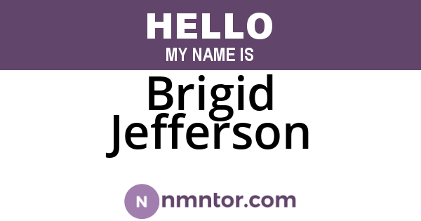 Brigid Jefferson
