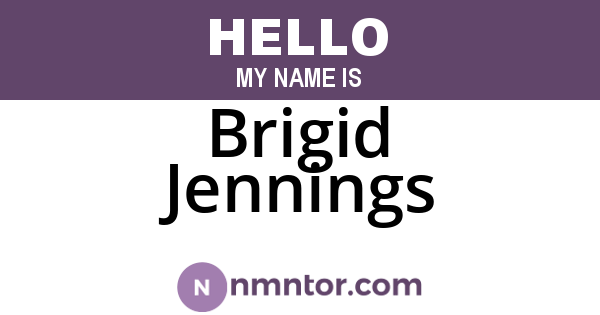 Brigid Jennings