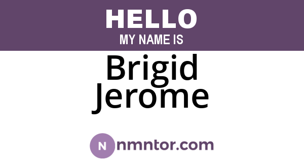 Brigid Jerome