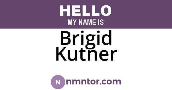 Brigid Kutner