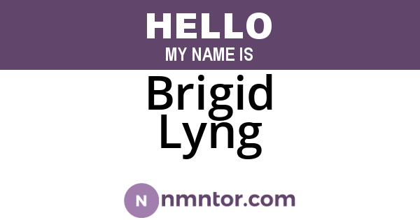 Brigid Lyng