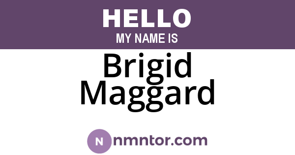 Brigid Maggard
