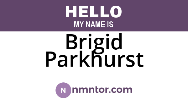 Brigid Parkhurst