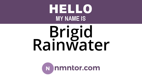 Brigid Rainwater