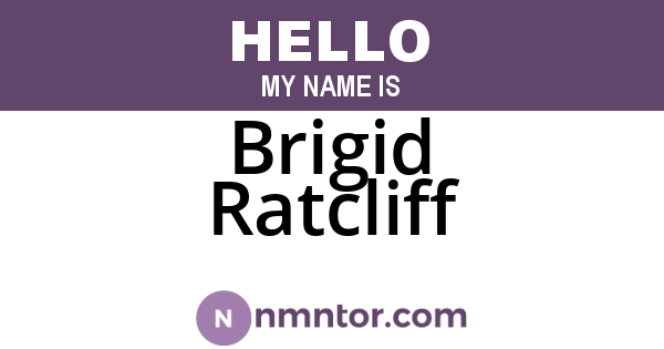 Brigid Ratcliff