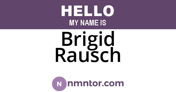 Brigid Rausch