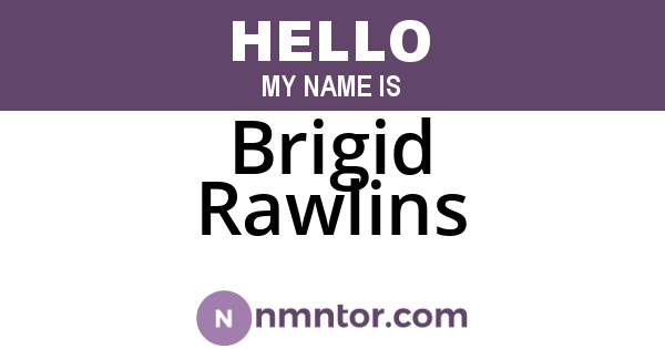 Brigid Rawlins