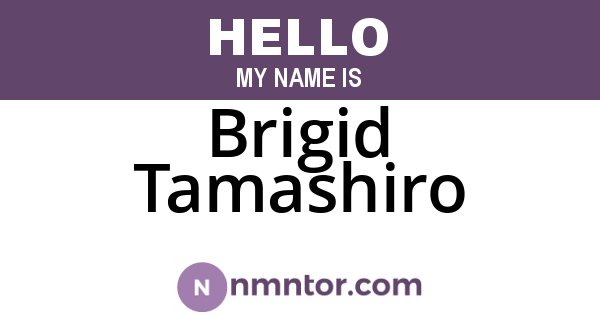 Brigid Tamashiro