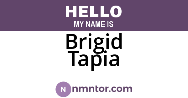Brigid Tapia