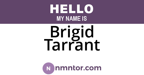 Brigid Tarrant