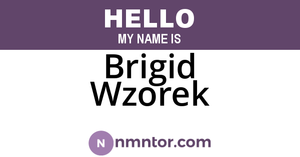 Brigid Wzorek