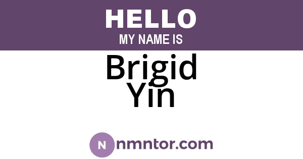 Brigid Yin