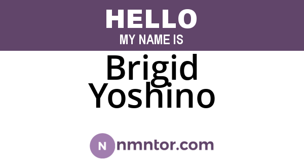 Brigid Yoshino