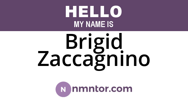 Brigid Zaccagnino