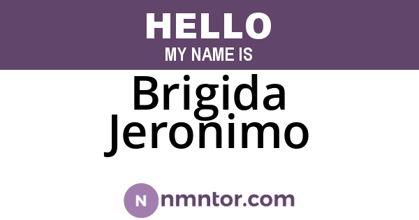 Brigida Jeronimo