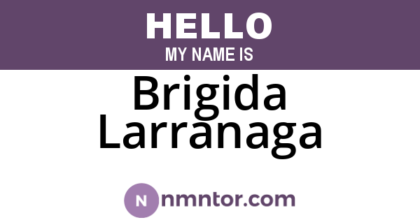 Brigida Larranaga