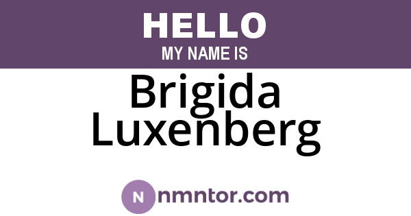 Brigida Luxenberg