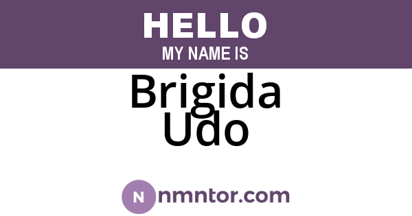 Brigida Udo
