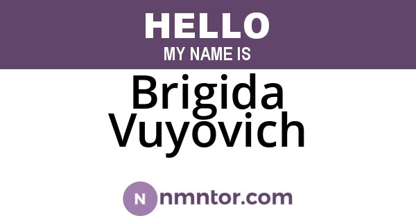 Brigida Vuyovich