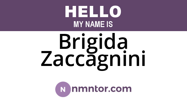 Brigida Zaccagnini